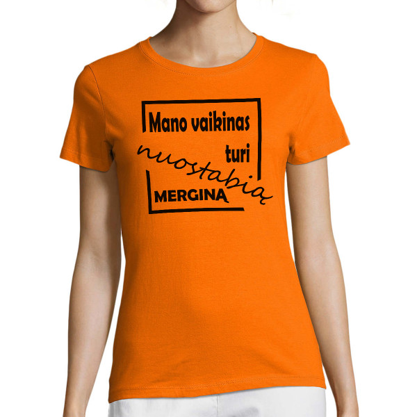 Moteriški marškinėliai "Nuostabi mergina"