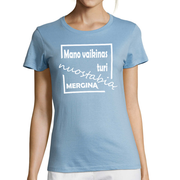 Moteriški marškinėliai "Nuostabi mergina"