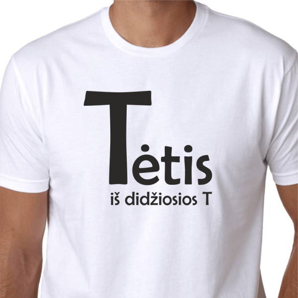Marškinėliai "Tėtis iš didžiosios T"