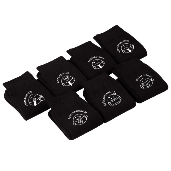 Kojinių komplektas "Kiekvienai savaitės dienai"