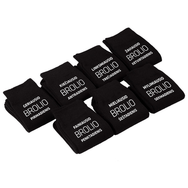 Kojinių komplektas "Brolio savaitei"