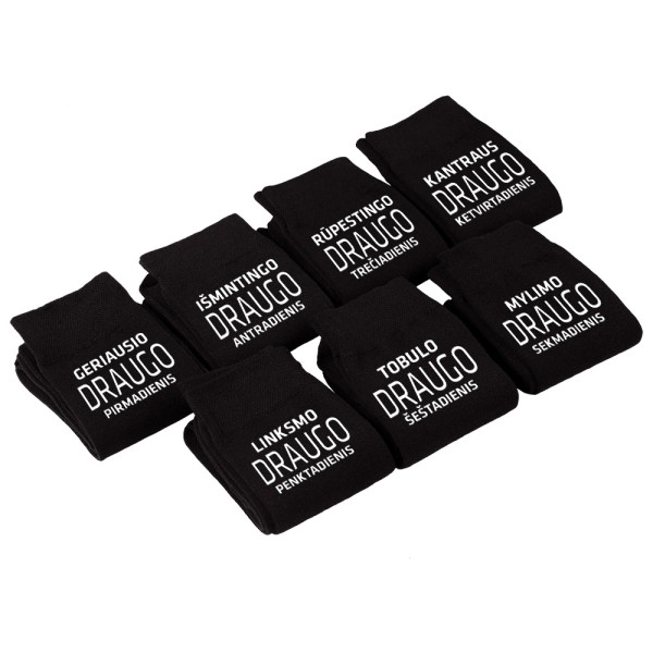 Kojinių komplektas "Geriausio draugo savaitei"