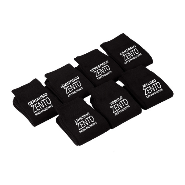 Kojinių komplektas "Geriausio žento savaitei"