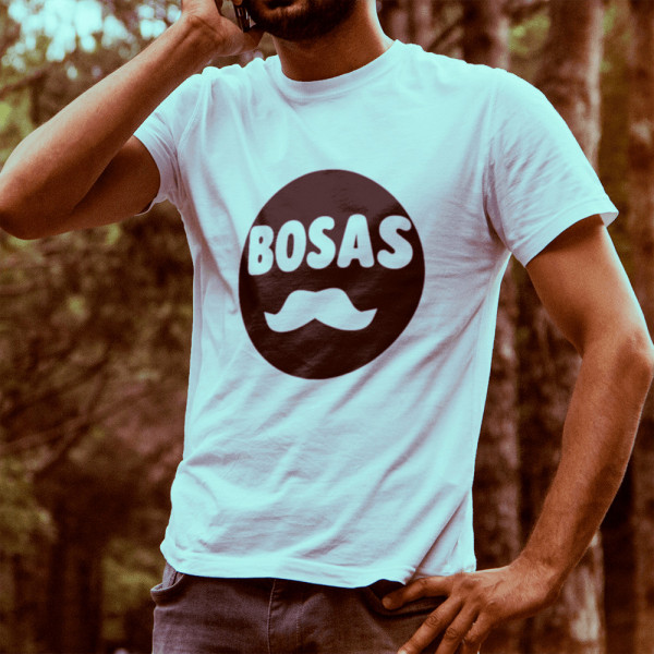 Marškinėliai "Bosas su ūsais"