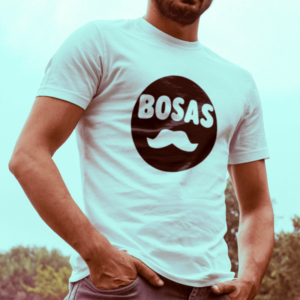 Marškinėliai "Bosas su ūsais"
