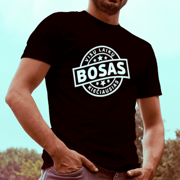 Marškinėliai "Visų laikų kiečiausias bosas"