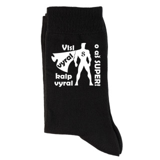 Kojinės "Visi vyrai kaip vyrai, o aš SUPER"