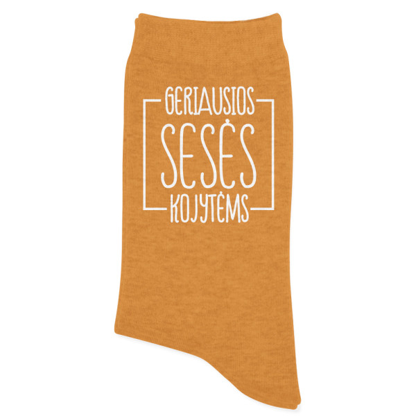 Moteriškos kojinės "Geriausios sesės kojytėms"