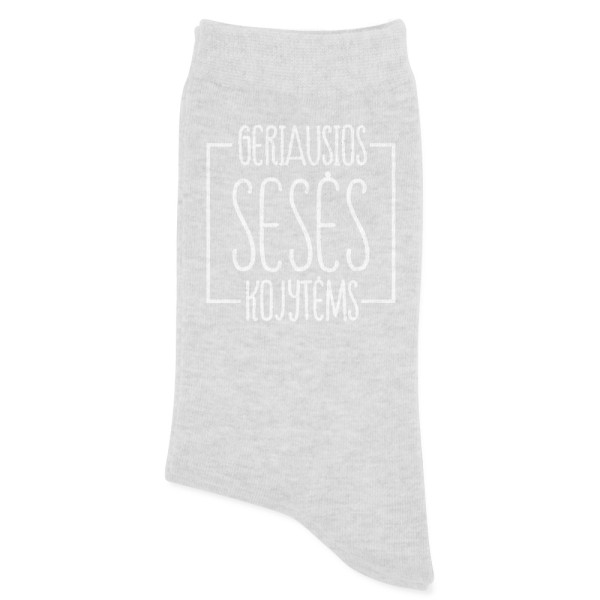 Moteriškos kojinės "Geriausios sesės kojytėms"