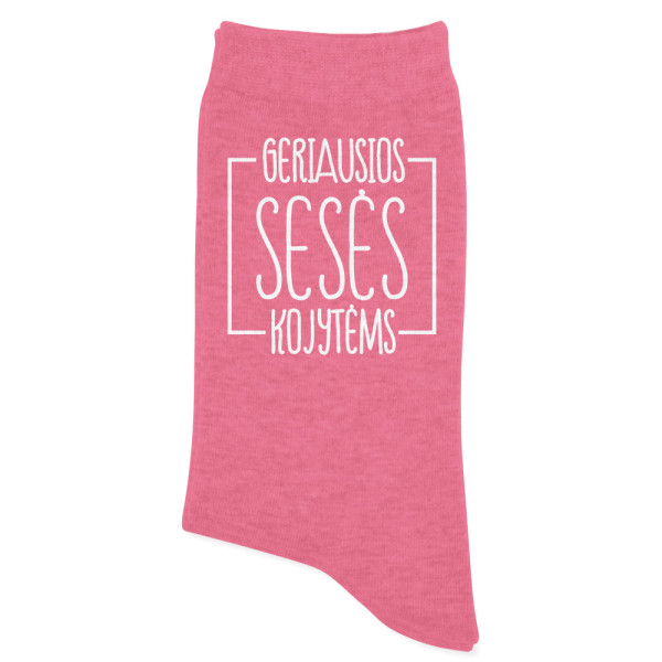 Moteriškos kojinės "Geriausios sesės kojytėms"