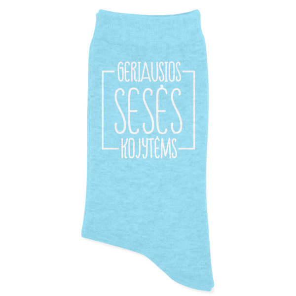 Moteriškos kojinės "Geriausios sesės kojytėms"