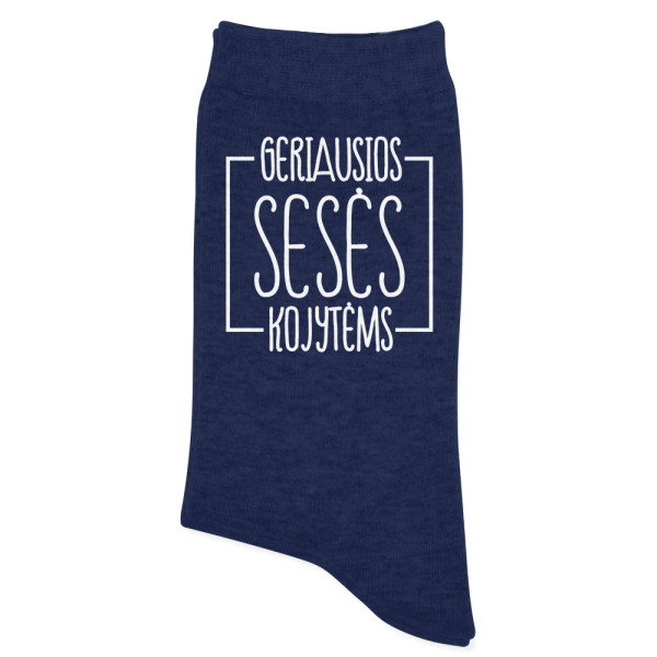 Moteriškos kojinės "Geriausios sesės kojytėms"