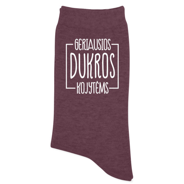 Moteriškos kojinės "Geriausios dukros kojytėms"