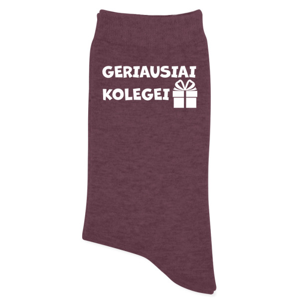 Moteriškos kojinės "Geriausiai kolegei"
