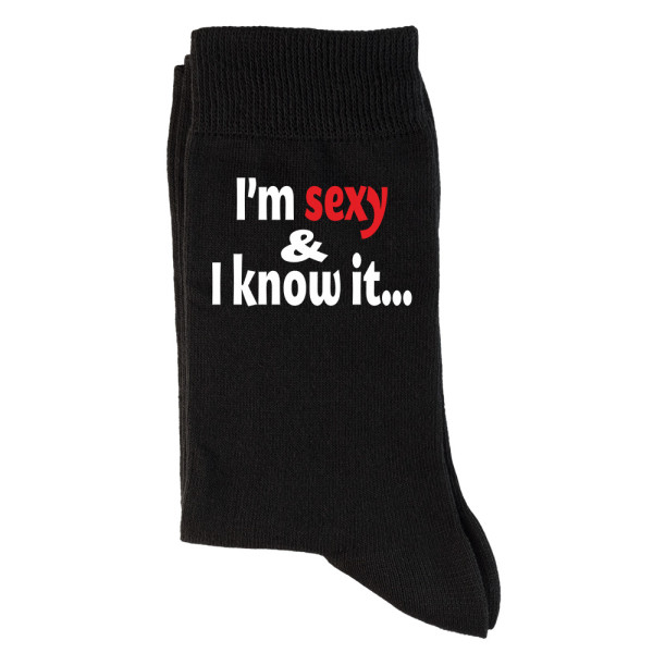 Kojinės "I'm sexy and I know it"