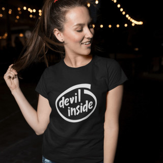 Moteriški marškinėliai "Devil inside"