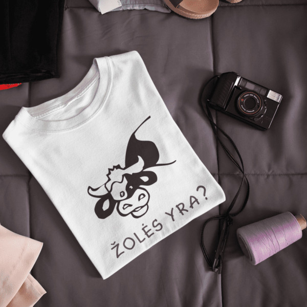 Moteriški marškinėliai "Žolės yra?"