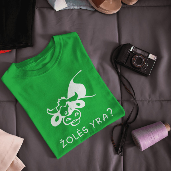 Moteriški marškinėliai "Žolės yra?"