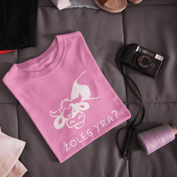 Moteriški marškinėliai "Žolės yra?"