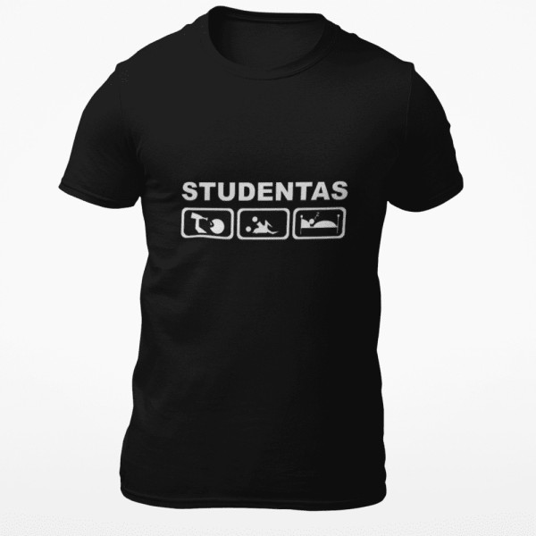 Marškinėliai "Tikras studentas"