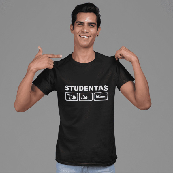 Marškinėliai "Tikras studentas"