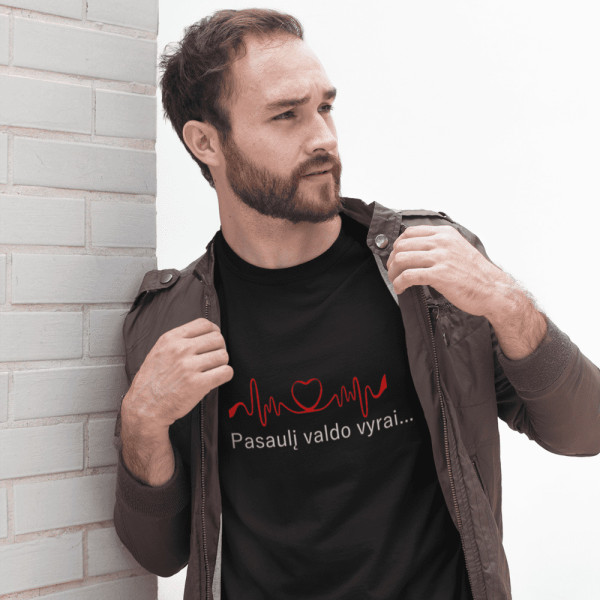 Marškinėliai "Pasaulį valdo vyrai"