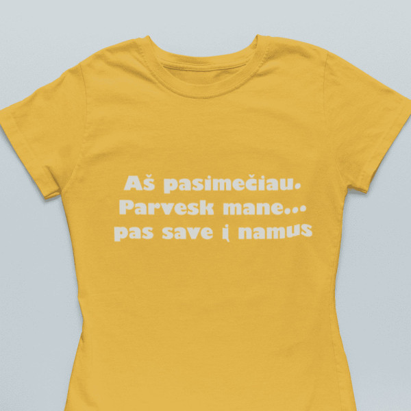 Moteriški marškinėliai "Aš pasimečiau"