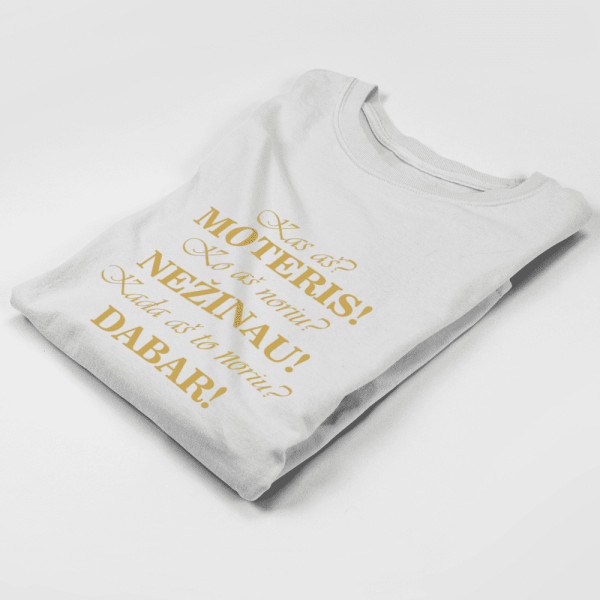 Moteriški marškinėliai "Kas moteris"