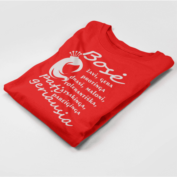 Moteriški marškinėliai "Pati geriausia Bosė"