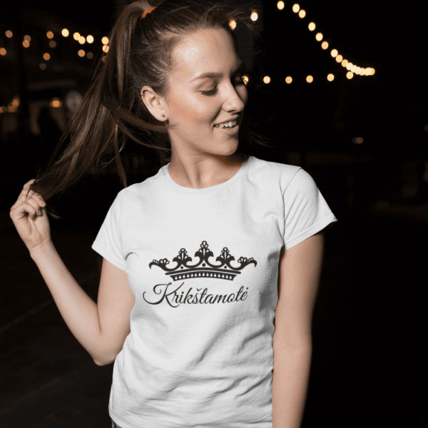 Moteriški marškinėliai "Krikštamotė"
