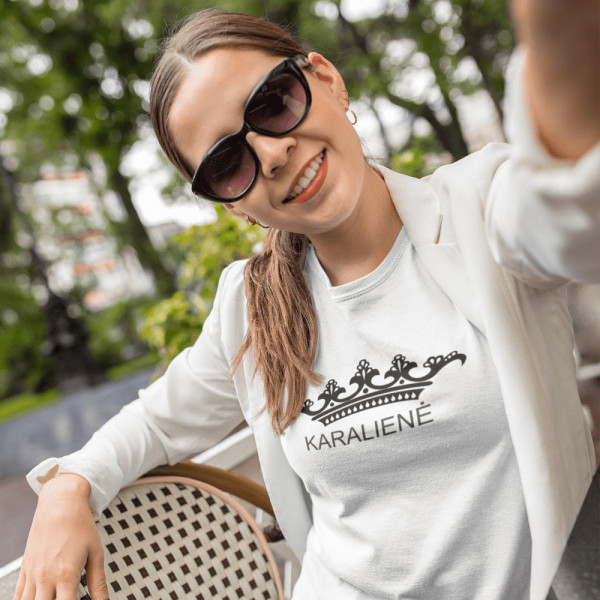 Moteriški marškinėliai "Karalienė"