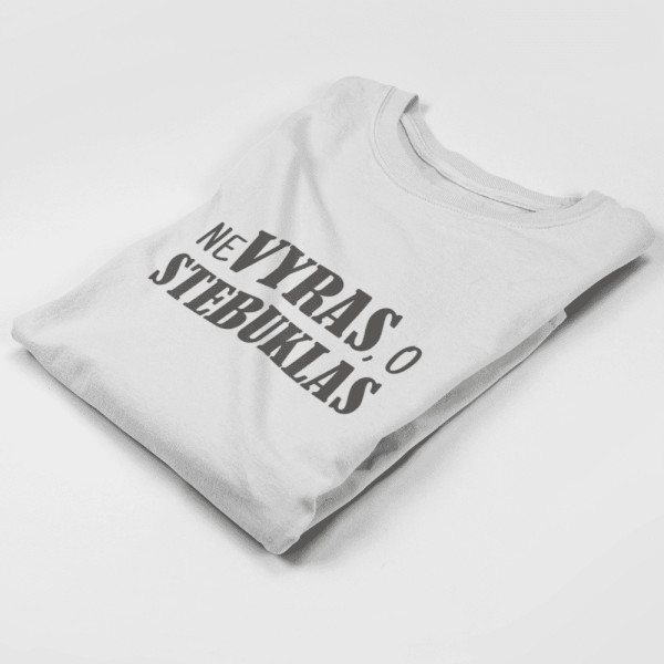 Marškinėliai "Ne VYRAS , o STEBUKLAS"