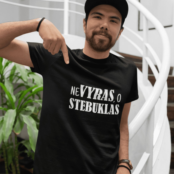 Marškinėliai "Ne VYRAS , o STEBUKLAS"