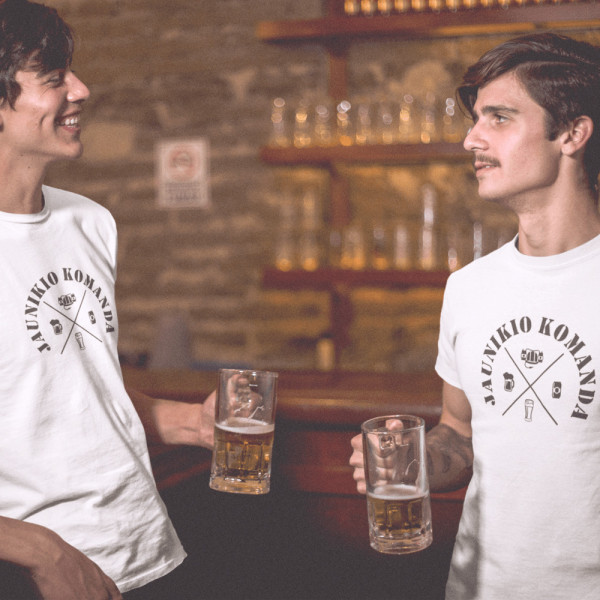 Marškinėliai "Jaunikio komanda"