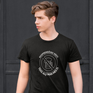 Marškinėliai "Nusprendžiau vesti, teks alų man mesti"