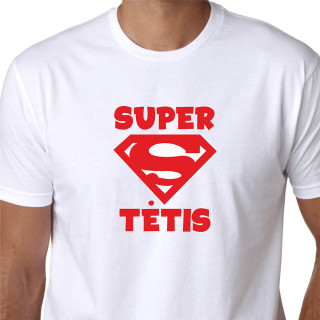 Marškinėliai "Super tėtis -supermenas"