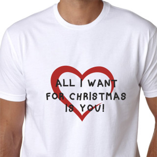 Marškinėliai "All I want for Christmas is you"