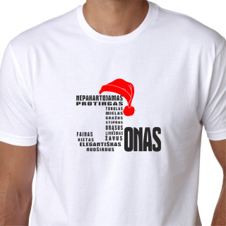 Marškinėliai "Su Kalėdomis Jonui"