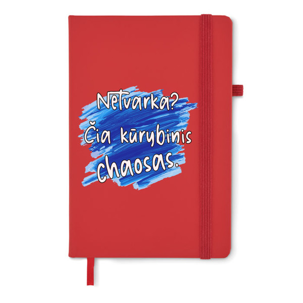 A5 formato užrašų knygelė "Kūrybinis chaosas" A5 formato užrašų knygelė "Kūrybinis chaosas"