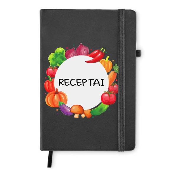 A5 formato užrašų knygelė "Receptai" A5 formato užrašų knygelė "Receptai"