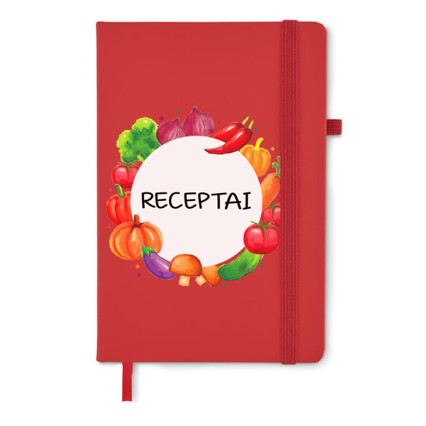 A5 formato užrašų knygelė "Receptai" A5 formato užrašų knygelė "Receptai"
