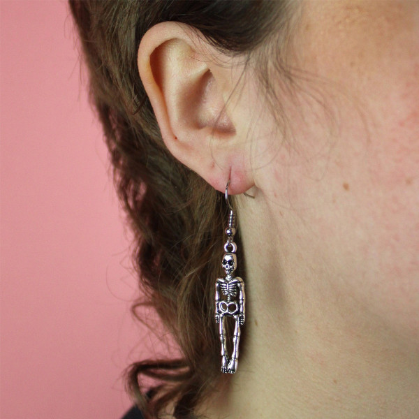 Šventiniai auskarai "Skeletai"