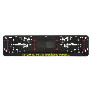 Automobilio numerių rėmelis "Ne girtas"