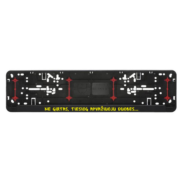 Automobilio numerių rėmelis "Ne girtas"