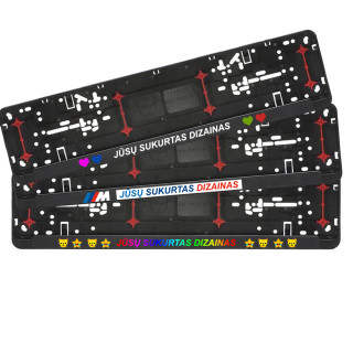 Automobilio numerių rėmelis su Jūsų sukurtu dizainu