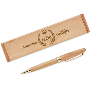Bambukinis rašiklis "Asmeninis Tėčio rašiklis"