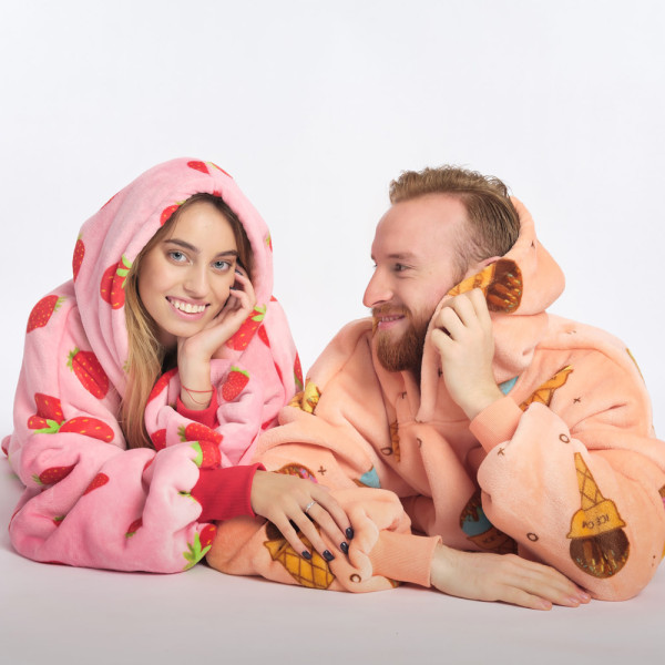 BARAMOOR džemperių - pledų komplektas "Sweet Couple"