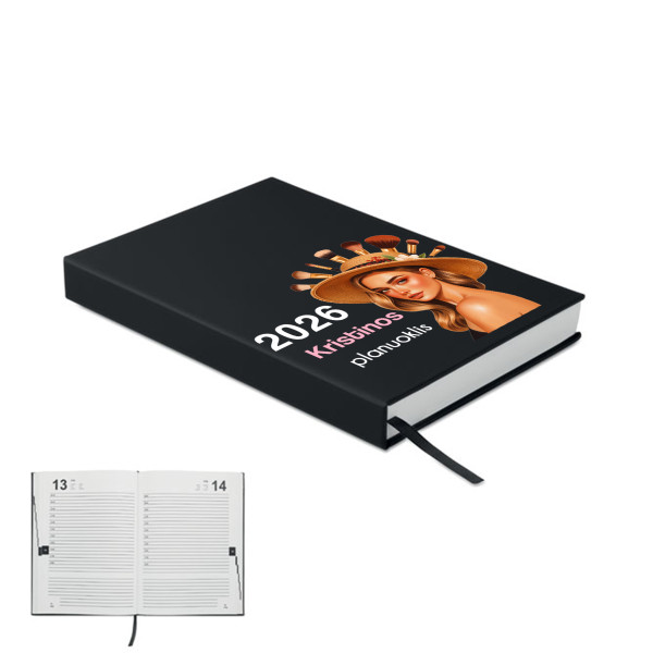 Darbo kalendorius "Jos planuoklis" su Jūsų pasirinktu vardu