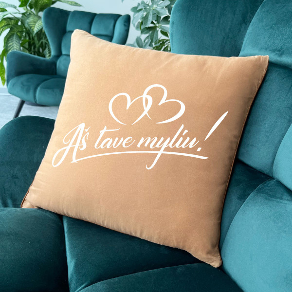 Dekoratyvinė pagalvėlė "Aš tave myliu"