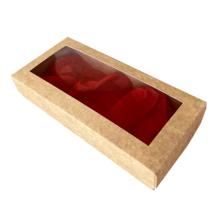 Dovanų dėžutė, ruda 200x90x30mm